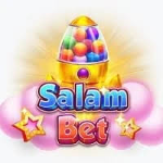 Salam Bet Game logo showing colorful design with stars and a rocket full of balls.
